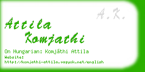 attila komjathi business card